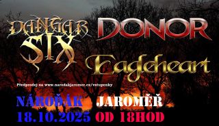!!! Melodic Metal Fest !!! už tuto sobotu 18.10. od 18:00 kdy se otevřou dveře v Nároďáku Jaroměř! Tři kapely, jedna noc...